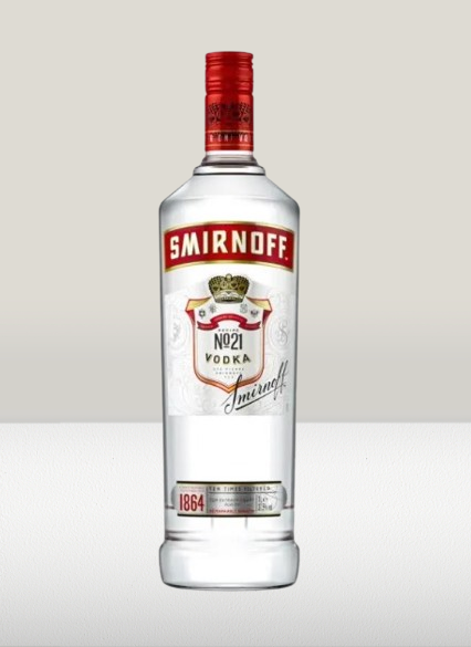 প্রিমিয়াম ডিজাইনের কাঁচের পানির বোতল (Smirnoff Vodka)