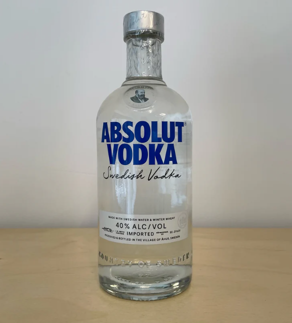 Absolut Vodka প্রিমিয়াম ডিজাইনের কাঁচের পানির বোতল